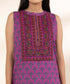 Unstitched Women's Embroidered Lawn Pink 3 Piece Suit